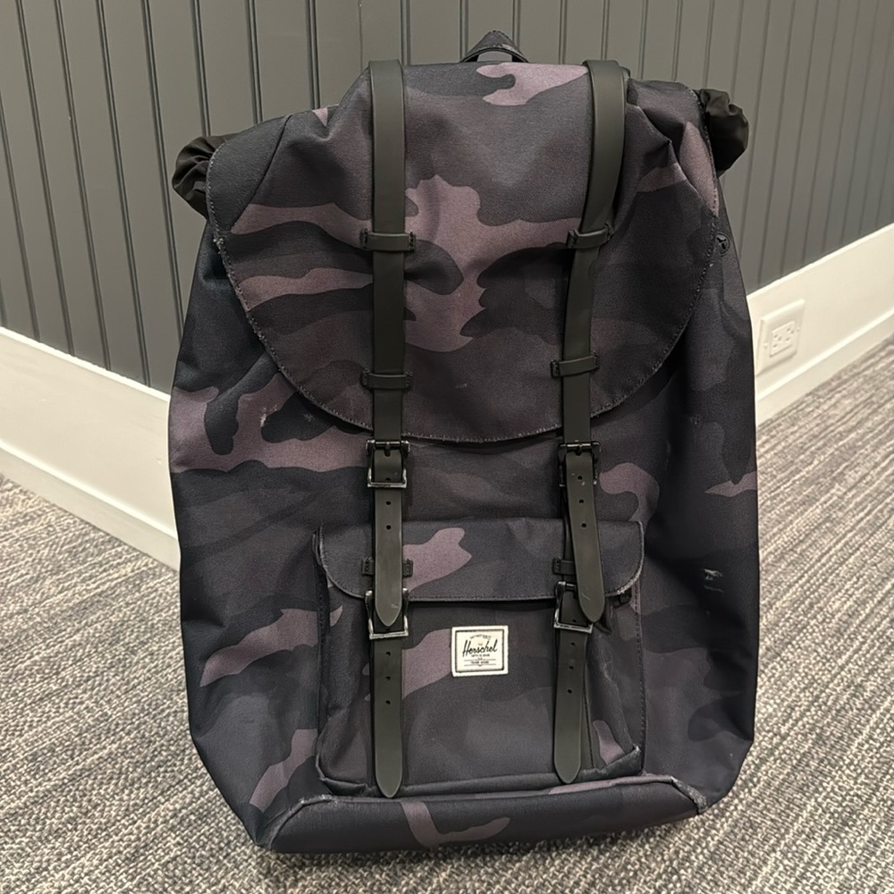 HERSCHEL BAG PACK, CAMO PATTERN, Supply Little America 25L Backpack, UNISEX